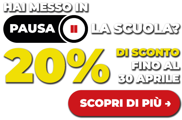 Promo 20% fino al 30 Aprile