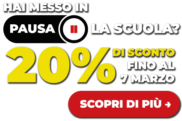 Promo 20% fino al 7 marzo Promo 20% fino al 7 marzo